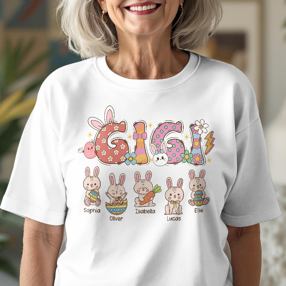 Happy Mother's Day Bunny Gigi Easter Gigi Bright Shirt Personalized Gift HO82 893526