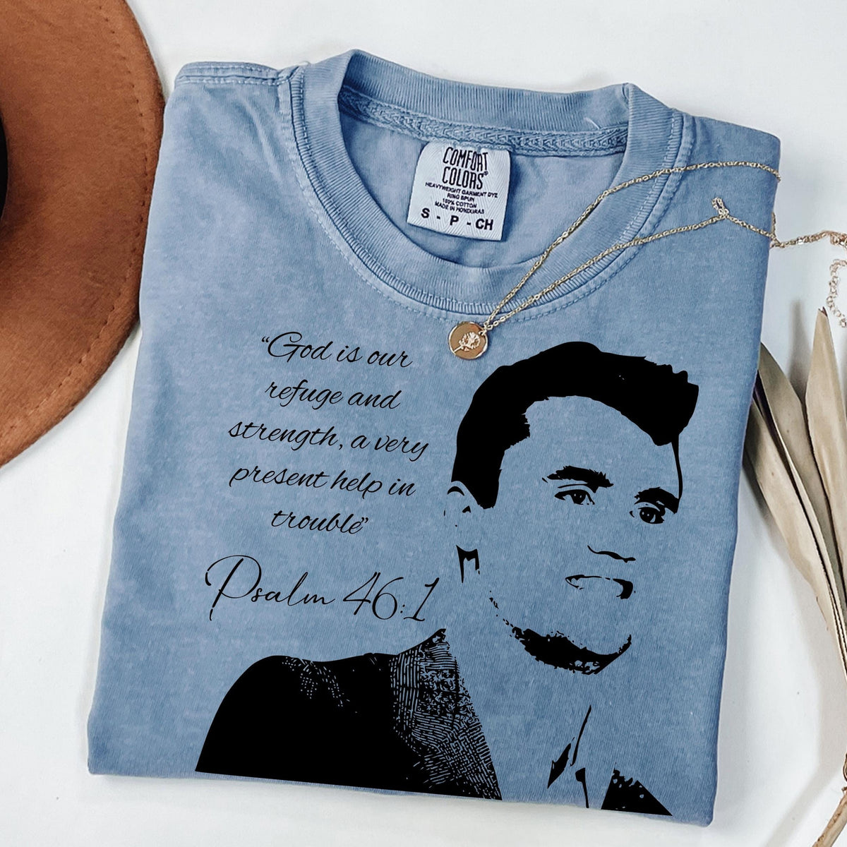 Charlie Kirk - God Is Our Refuge Verse Memorial Bright Shirt LM32 65419