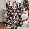 Custom Face Photo Dog Cat Hoodie Blanket  For Dog Cat Lovers HA75 898282