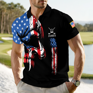 Never Underestimate An Old Man With A Golf Club Custom Name Polo Shirt For Golf Lovers CH07 899946