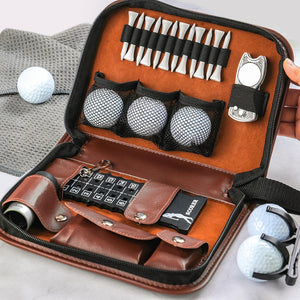 Custom Dad And Kids Portrait Photo Drawing Style Family Golf Set Engraved Accessories HA75 898652