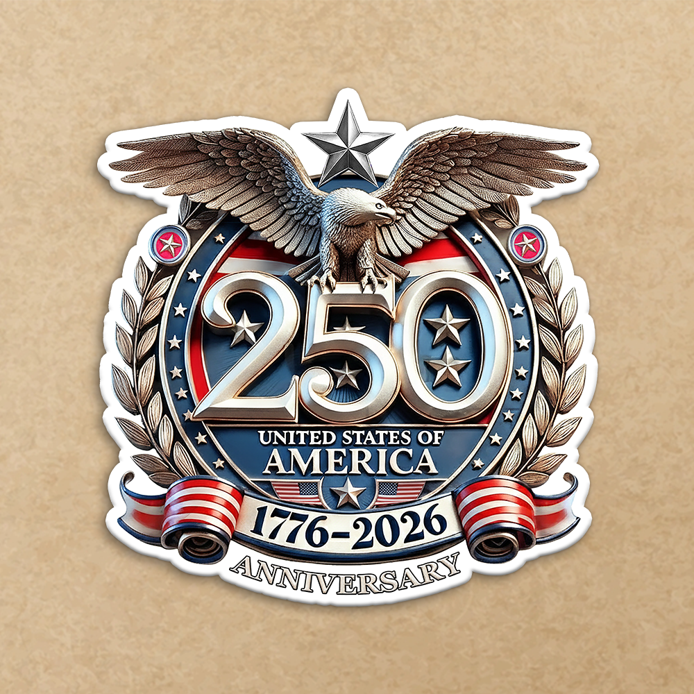 USA Eagles 250th Anniversary Semiquincentennial 1776-2026 Roll Sticker HA75 920212