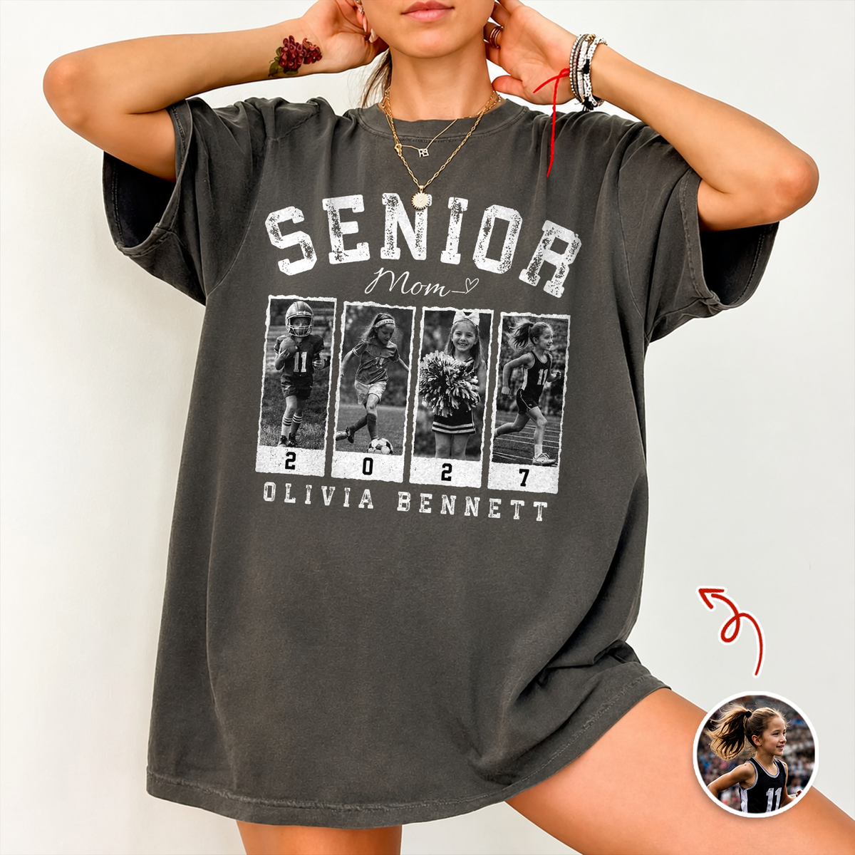 Personalized Photo Senior 2027 Vintage Comfort Shirt HA75 922004