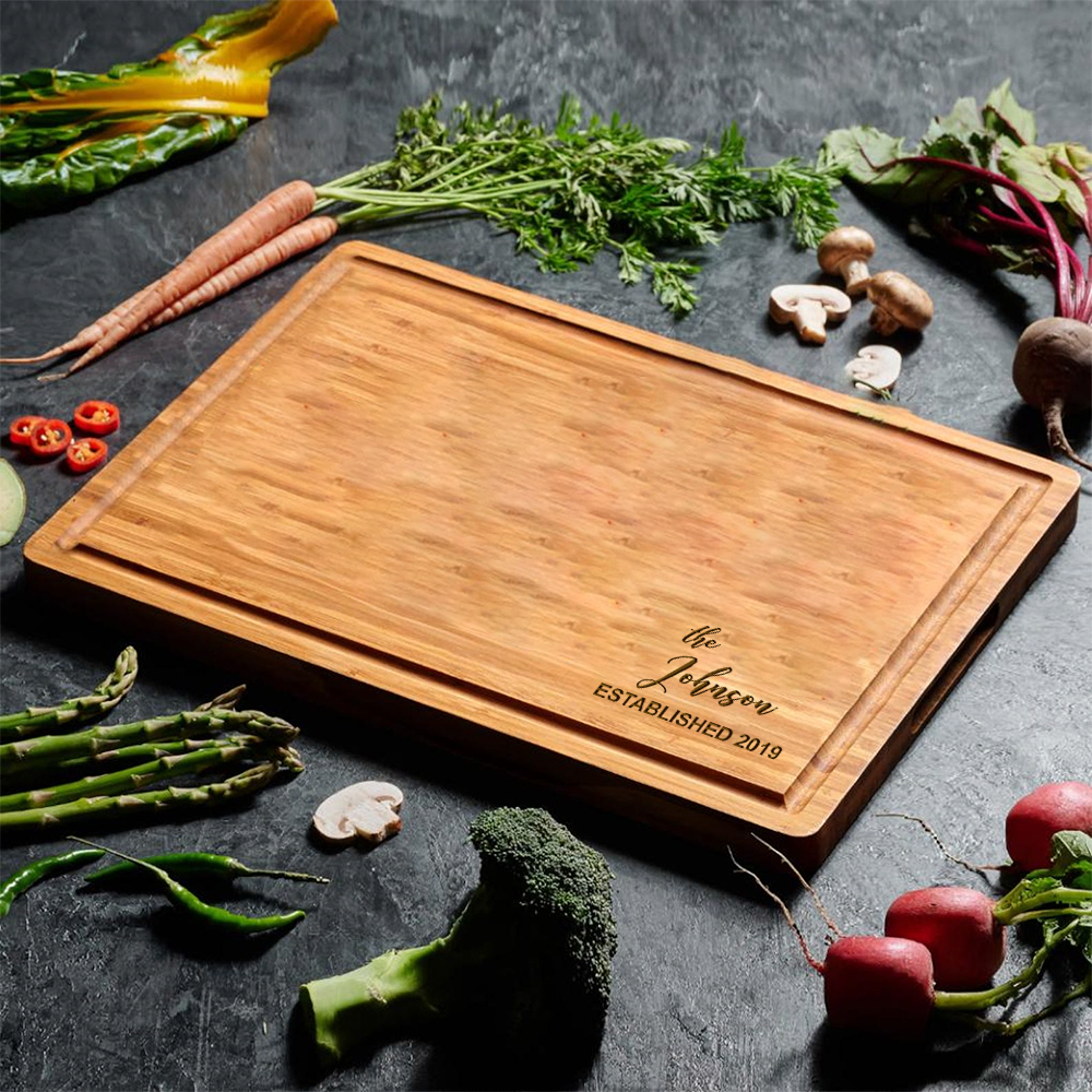 Custom Engraved Cutting Board – Personalized Gift for Wedding, Engagement, or Housewarming HO82 894366