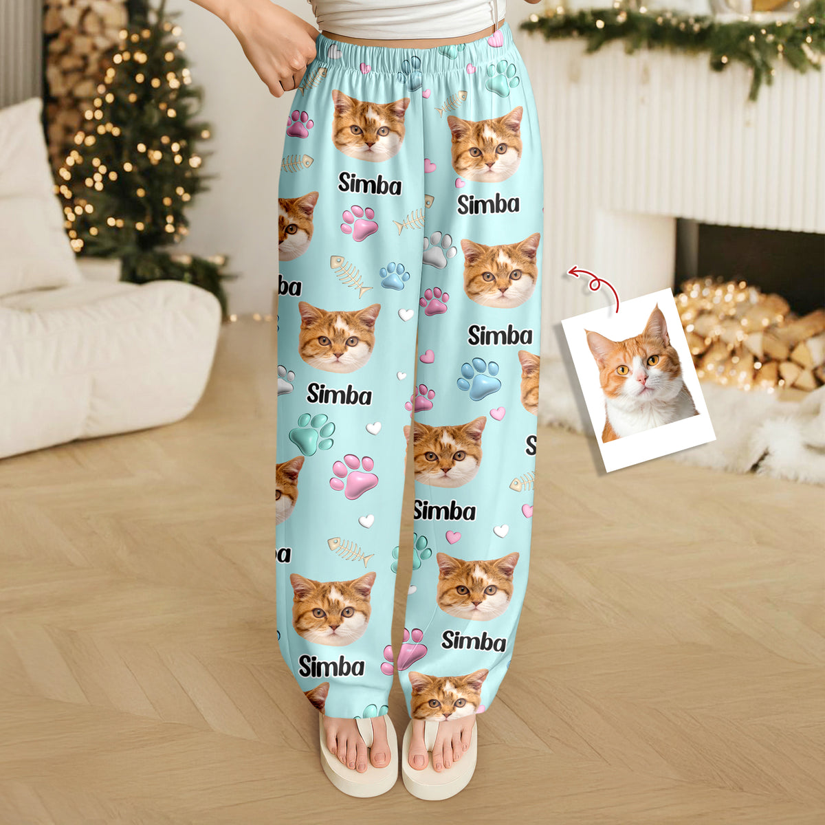 Custom Cat Face Personalized Sweatpants Gift For Cat Lovers HA75 898132