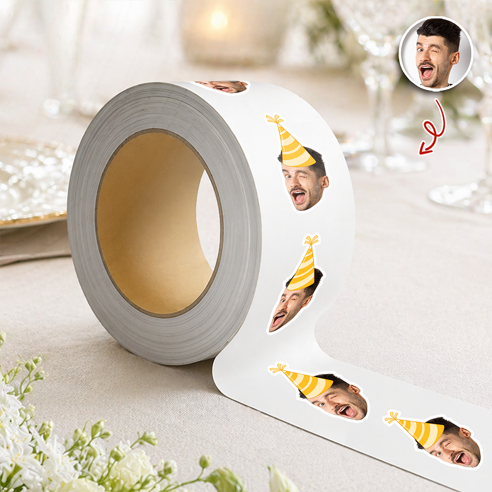 Custom Photo Roll Stickers – Personalized Face Stickers for Birthday, Graduation, Wedding, Bachelorette Party Favors HA75 921204