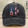 Best Dad Ever - Personalized Vintage Washed Denim Baseball Cap HO82 894394