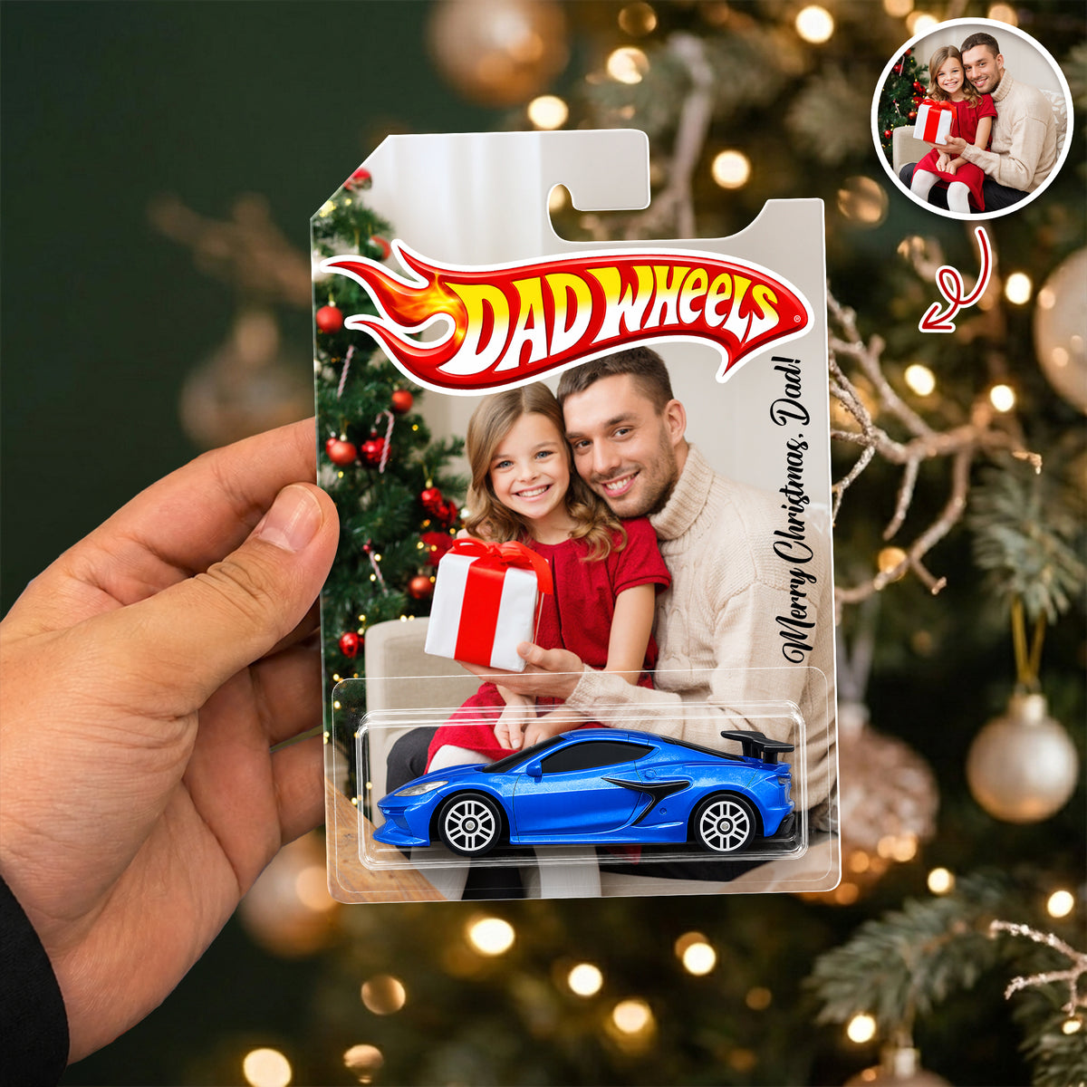 Personalized Merry Christmas Dad Wheels Packaging for Dad, Xmas Custom Collector Gift HO82 903178