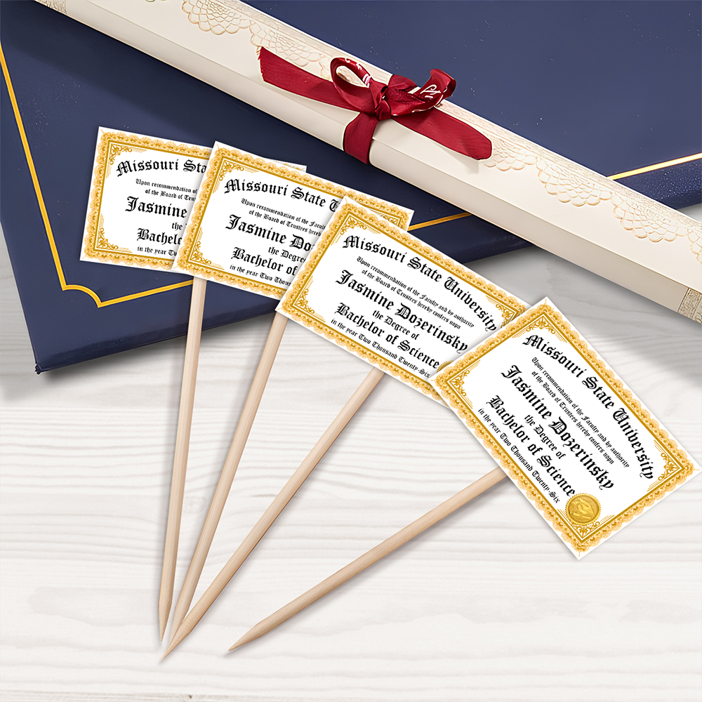 Personalized 2026 Graduation Diplomas Cupcake Topper Decoration Party LM32 899943