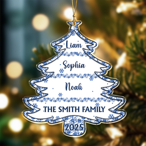 Christmas Tree Of Love - Personalized Custom Acrylic Ornament HO82 894592