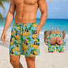 Custom Funny Men Swim Beach Short, Personalized Birthday Gifts For Husband, Son, Grandson, Brother, Grandpa, Dad, Yourself - Rear View Approved HO82 903108