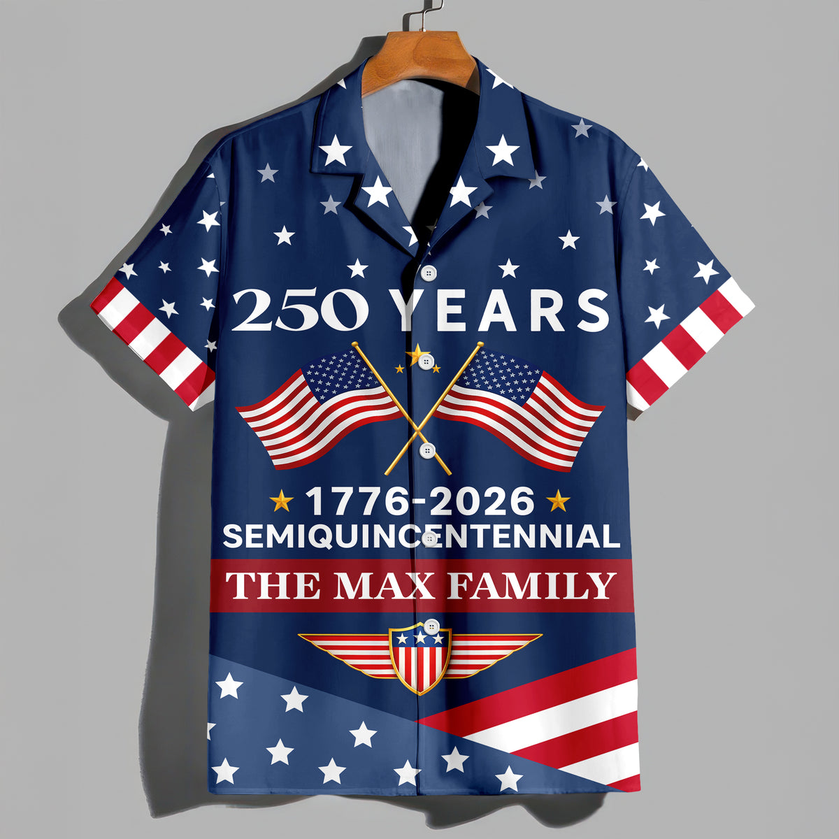 Custom Name USA 250 Years Semiquincentennial 1776-2026 Hawaii Shirt LM32 899543