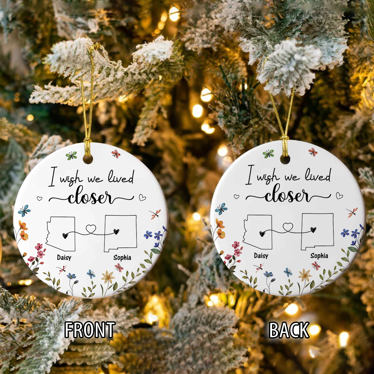 I Wish We Lived Closer Personalized State By State Ornament Gift For Long Distance Relationship CH07 896126