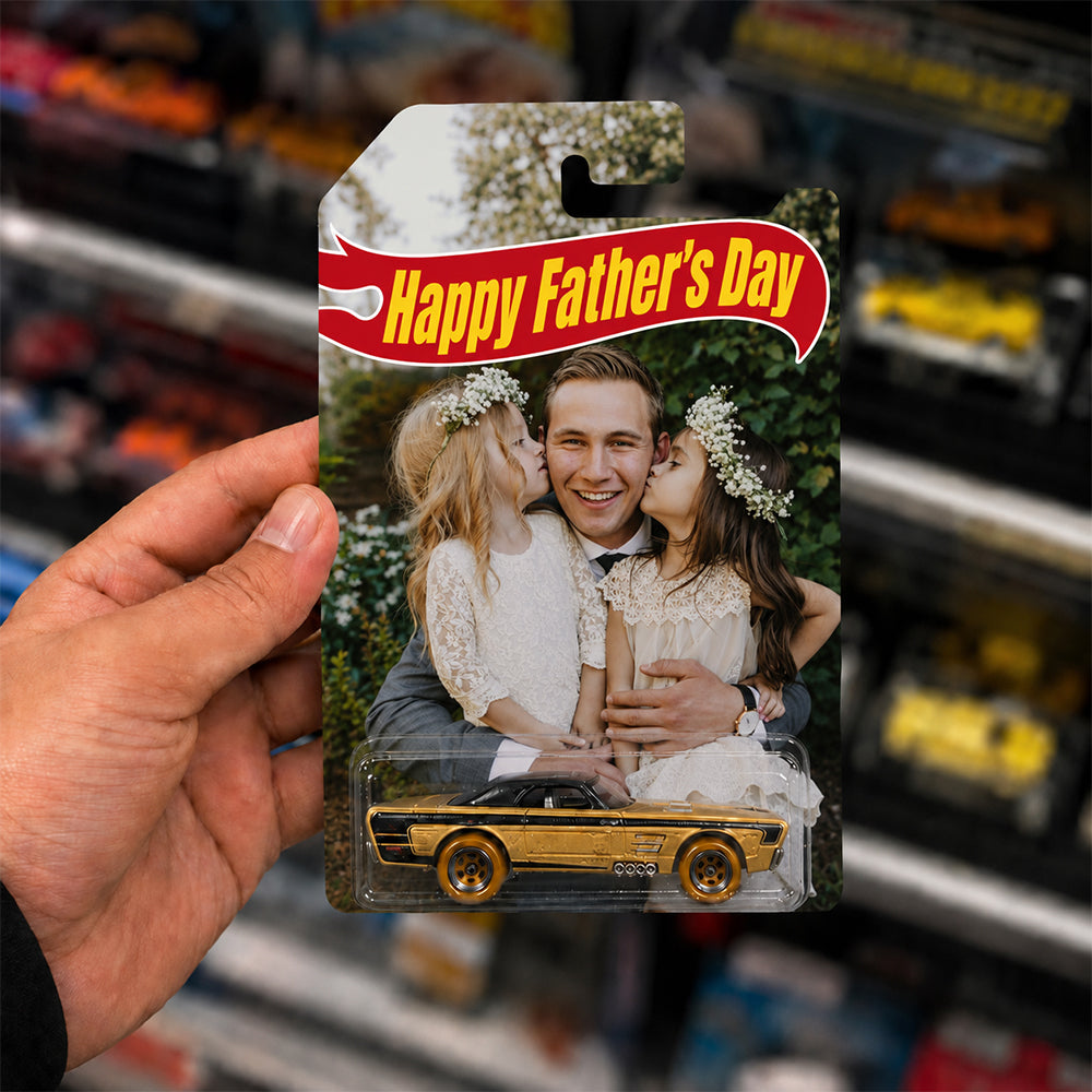 Personalized Dad Wheels Toy Car Photo Gift For Father’s Day HA75 921530
