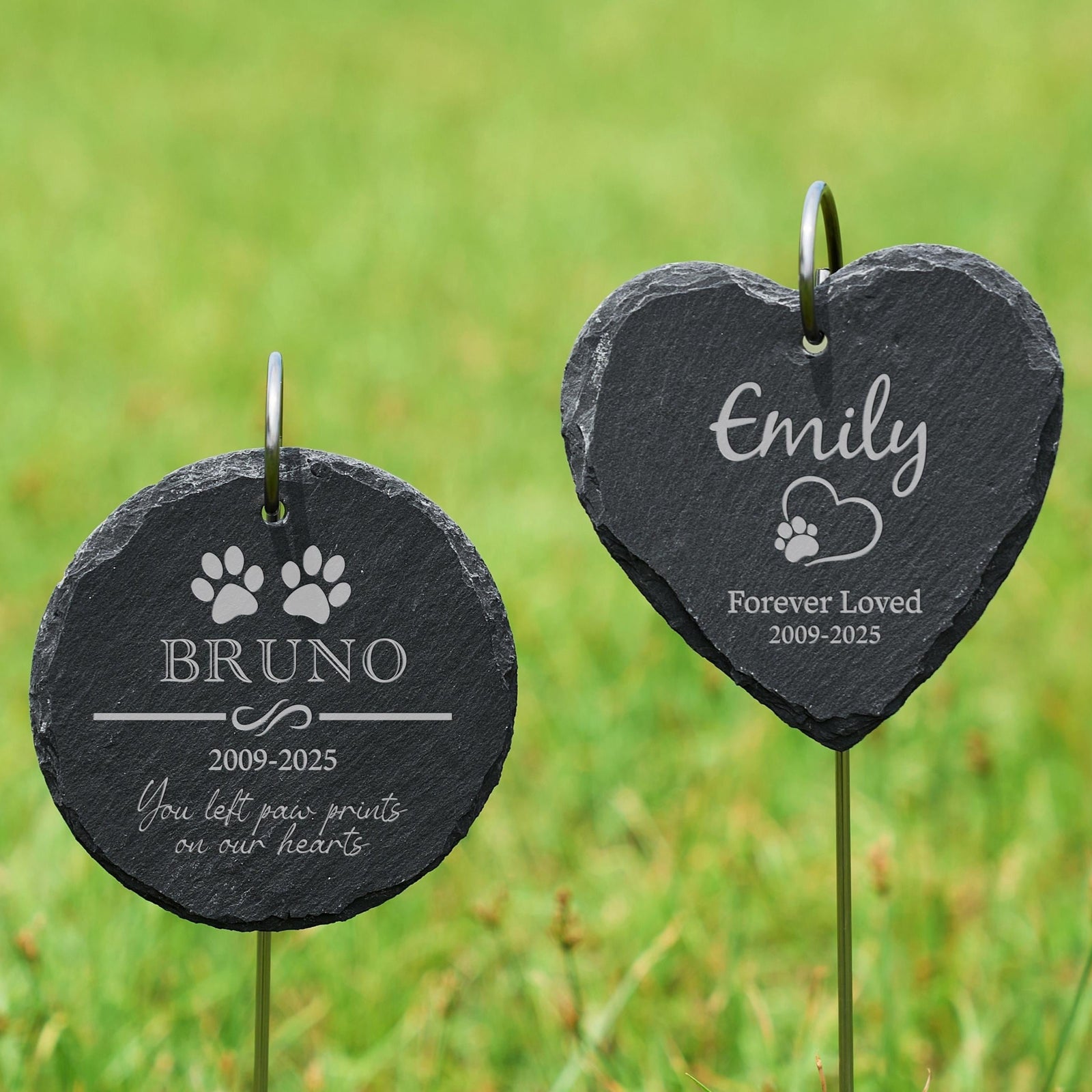 Personalized Engraved Pet Memorial Garden Stone with Stake, Sympathy Gift LM32 669531