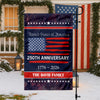 Custom Family Name USA 250th Anniversary Garden Flag TH10 898287