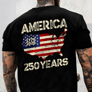 250 Years America Anniversary 250th Independence Day Back Side Dark Shirt HA75 897352