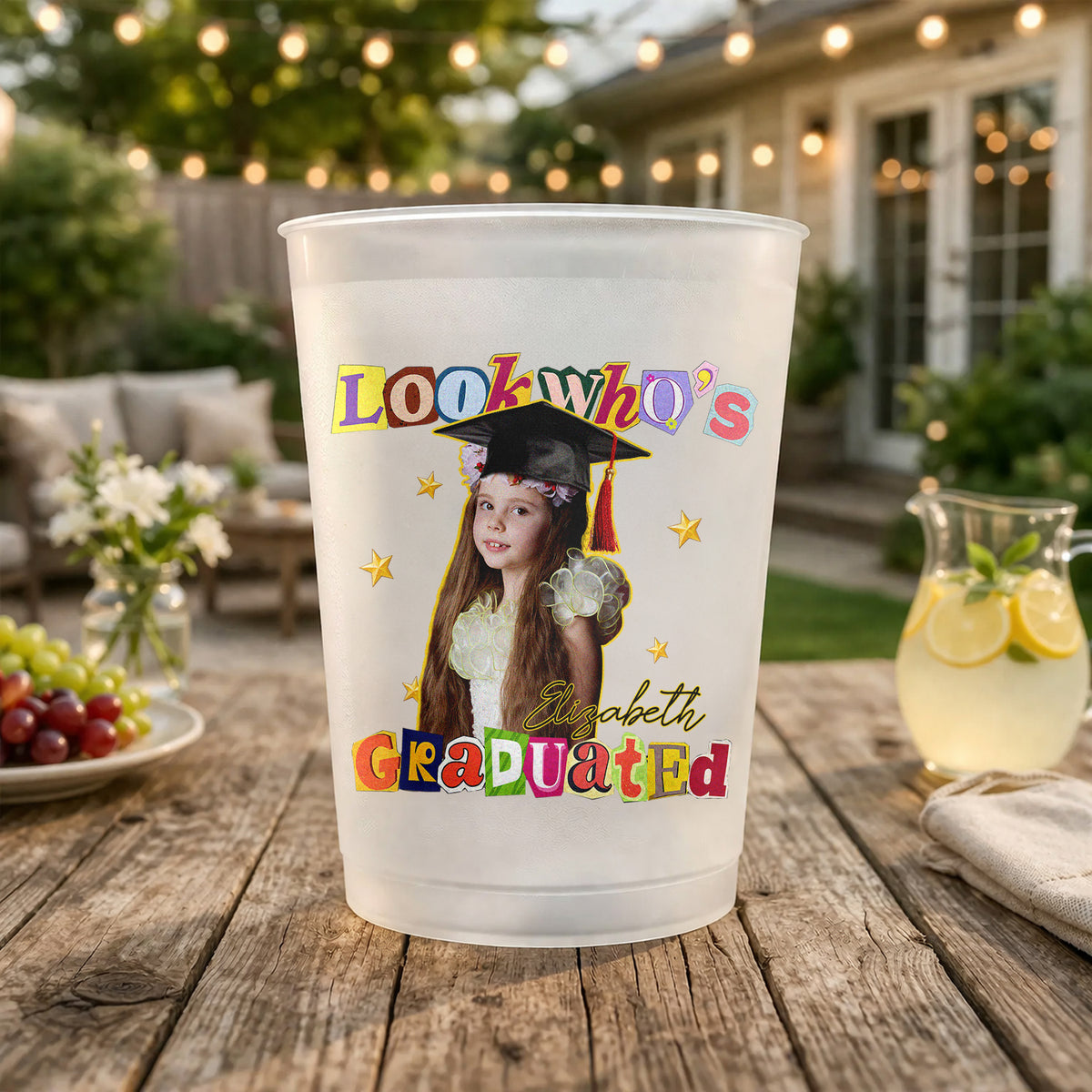 Custom Photo Look Who's Graduated Graduation Cups - Personalized Party Decor HO82 902280