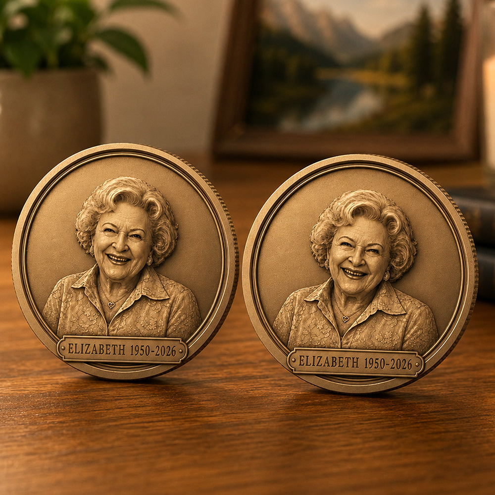 Custom Memorial Photo Portrait Coin Gift for Loved One CH07 180154