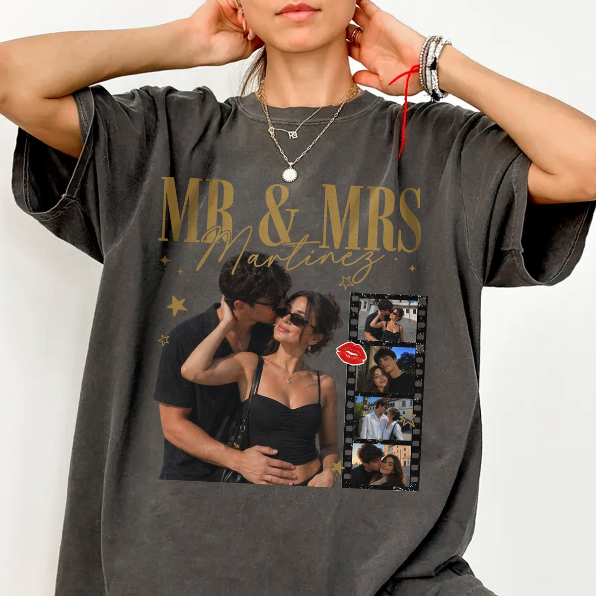Personalized Mr and Mrs Photo Wedding Comfort Shirt Newlywed Honeymoon Shirts, Wedding Gift HO82 903254