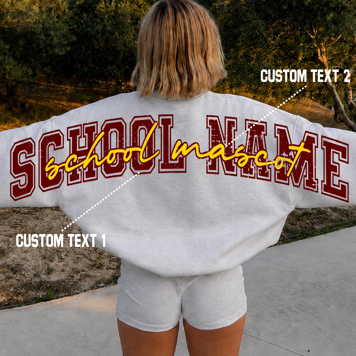 Custom School Name Senior Shirt, Shoulder to Shoulder Sweatshirt, Hoodie LM32 669815