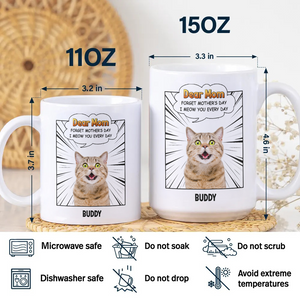 Forget Mother’s Day We Meow You Every Day Cat White Mug Personalized Gift For Cat Mom HO82 893706