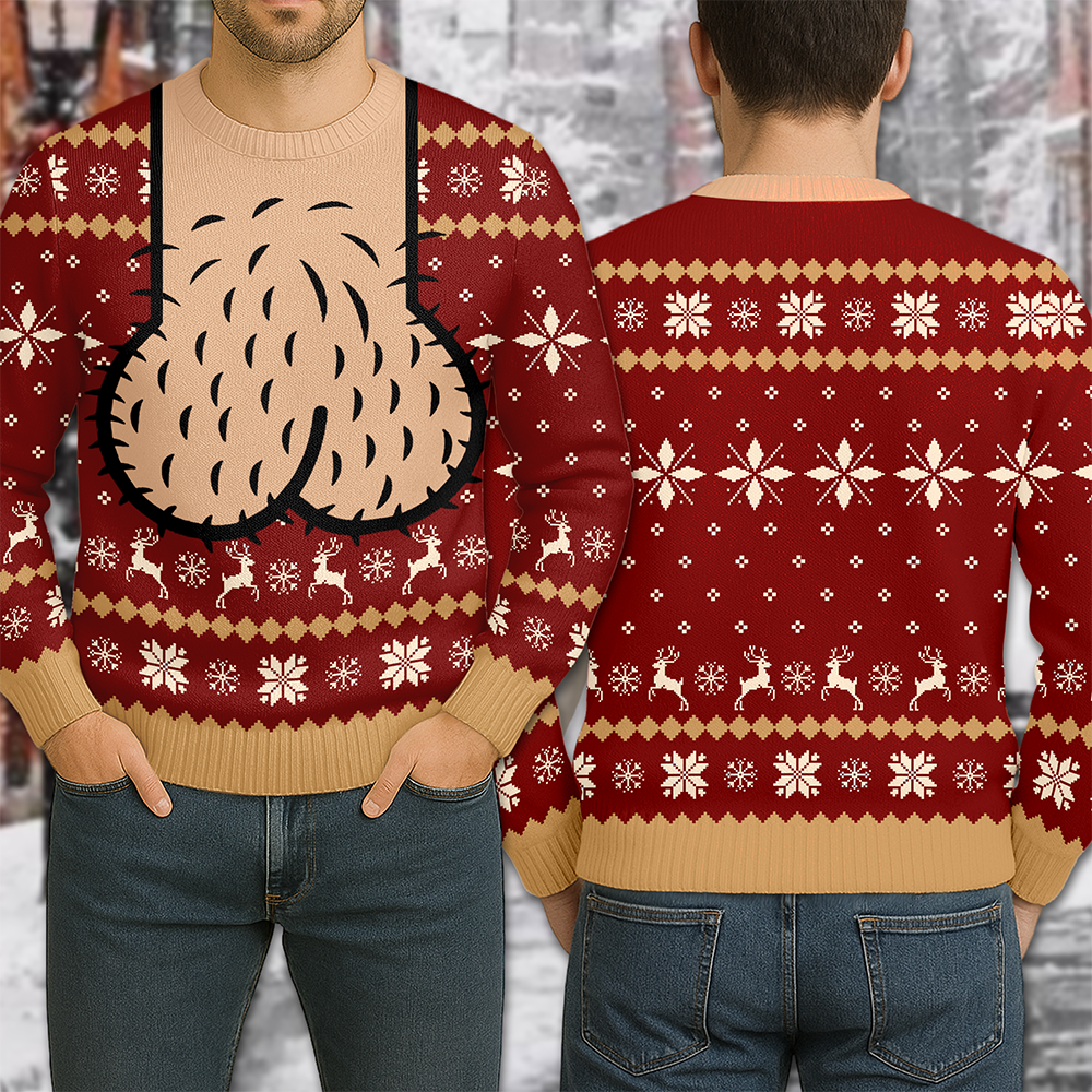 Cockmas Holiday Ugly Sweater Merry Cockmas Sweater Funny Meme Christmas Sweater Gift For Him CH07 180504