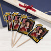 Custom Photo Class of 2026 Glitter Graduation Cupcake Toppers, Personalized Party Decorations CH07 895598
