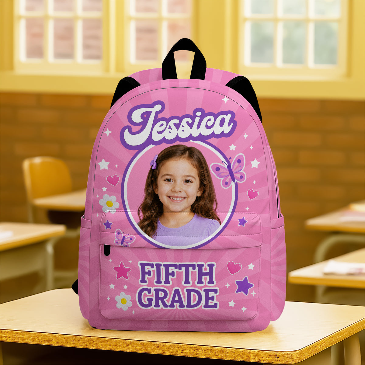Custom Photo Back to School Kids Backpack - Personalized Gift for Boys and Girls HO82 902796