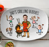 Personalized Dad Grilling Buddies Grilling Platter, Personalized BBQ Tray -  BBQ Gift For Dad, Father's Day Gifts HO82 902566