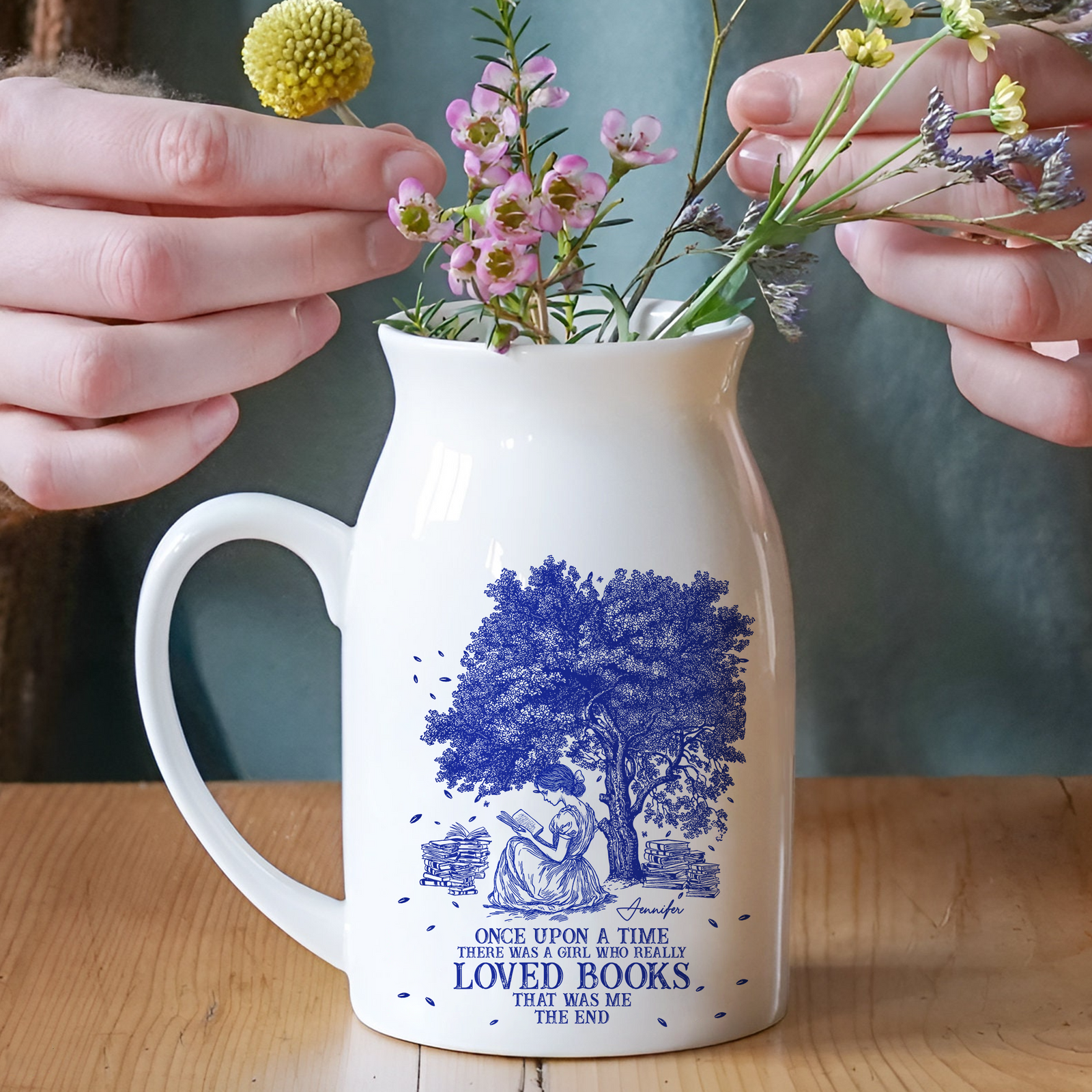 Once Upon A Time Chinoiserie Toile De Jouy - Personalized Vase LM32 893973