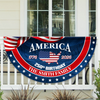Custom Family Name America 1776-2026 Non-Pleated Fan Flag HA75 920366