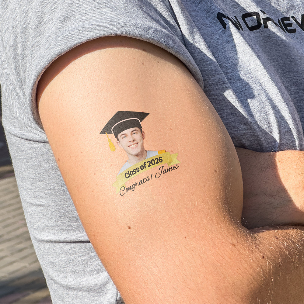 Personalized Graduation Class of 2026 Temporary Tattoos HO82 901464