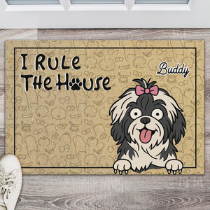 We Rule The House - Personalized Doormat For Dog Lovers, Home Decor Gift CH07 895666