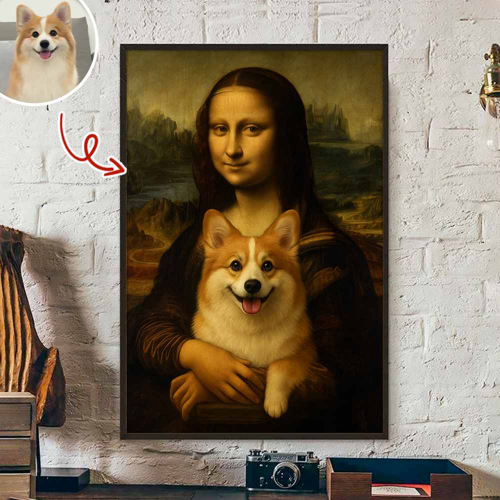 Custom Dog Photo Classical Style Poster Gift For Dog Lovers HO82 894586
