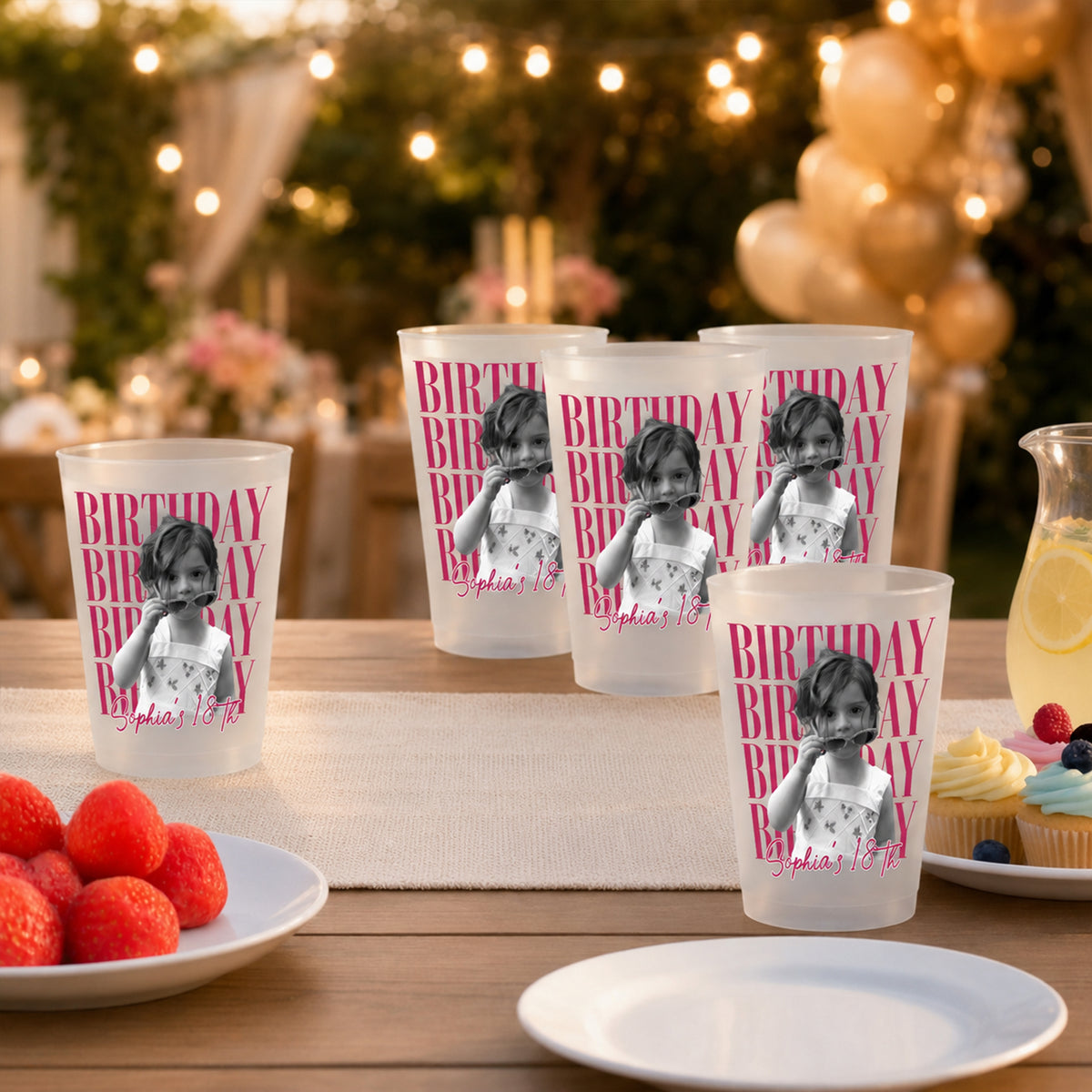 Custom Photo Birthday Vintage Photo Cup, Gift For Birthday Party HA75 921818