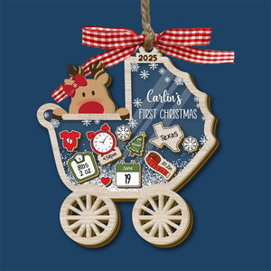 Personalized Baby's First Christmas Shaker Ornament LM32 895801