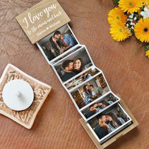 Custom Pull Out Photo Our Memory Keepsake Wooden Photo Box LM32 893411