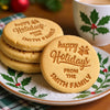 Personalized Family Name Happy Holidays Christmas Cookie Stamp HA75 919156