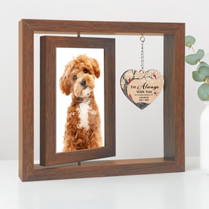 I'm Always With You Dog Memorial Rotating Wooden Picture Frame TH10 894199