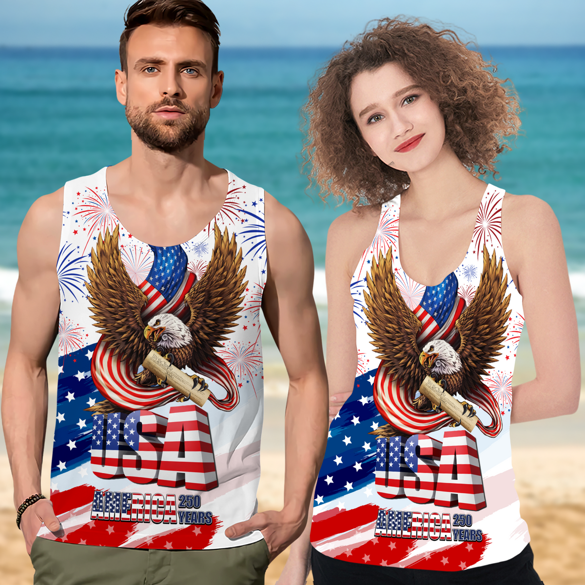 USA 250 Years 1776 - 2026 Tanktop TH10 169237