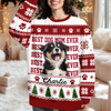 Custom Vintage Photo Best Dog Dad Ever, Best Cat Dad Ever Ugly Sweater LM32 669909