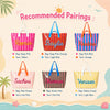 Custom Name Striped PVC Beach Tote Bag Personalized Summer Gift CH07 911862