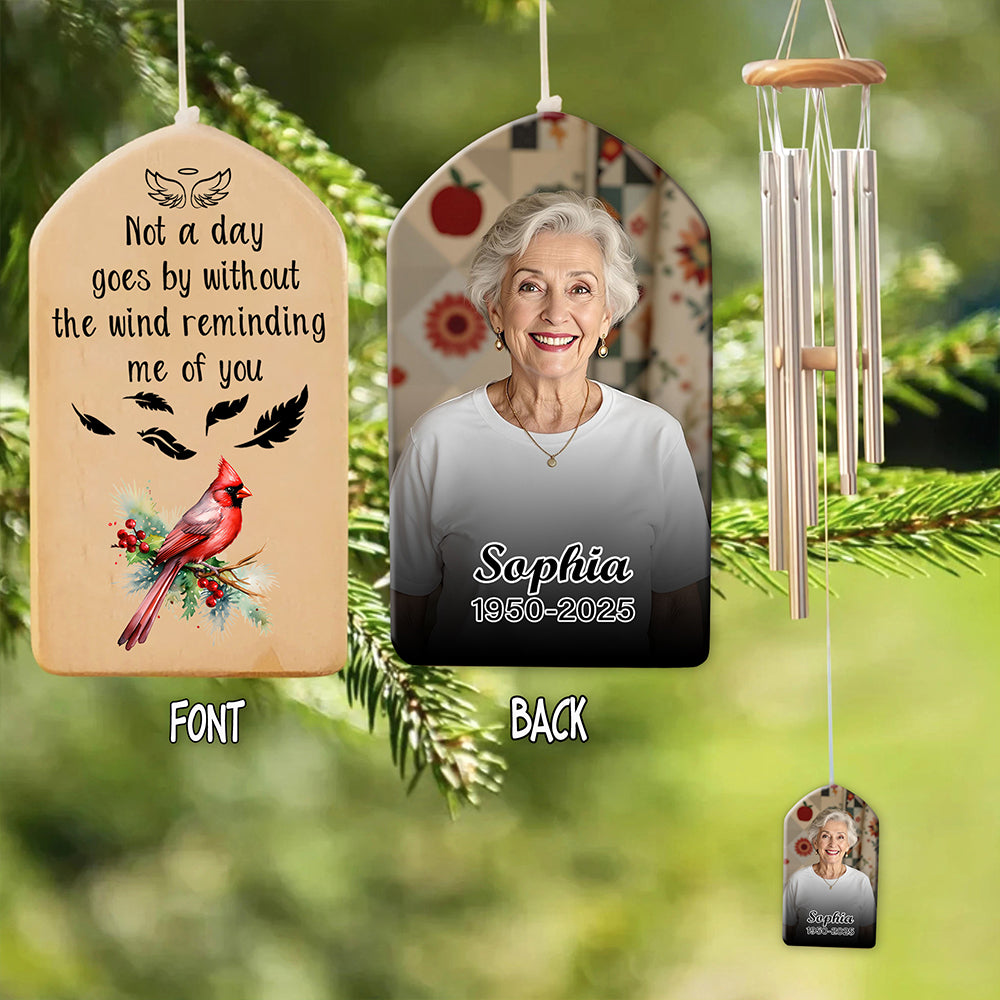 Custom Photo The Wind Reminding Me Of You Memorial Wind Chimes LM32 893213
