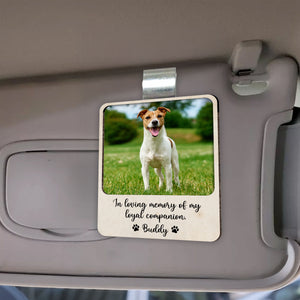 Custom Pet Photo Memorial Car Visor Clip Gift For Pet Lovers TH10 898111
