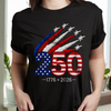 1776–2026 250 Years America Anniversary Embroidered Effect Dark Shirt LM32 668917