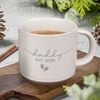 Personalized Mom Dad Est Engraved Pottery Mug - Gift for New Parents CH07 911374