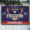 250 Years of Freedom America 1776–2026 Anniversary Metal Sign HA75 920124