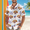 Custom Photo Face Independence Flag Hawaii Shirt CH07 895698