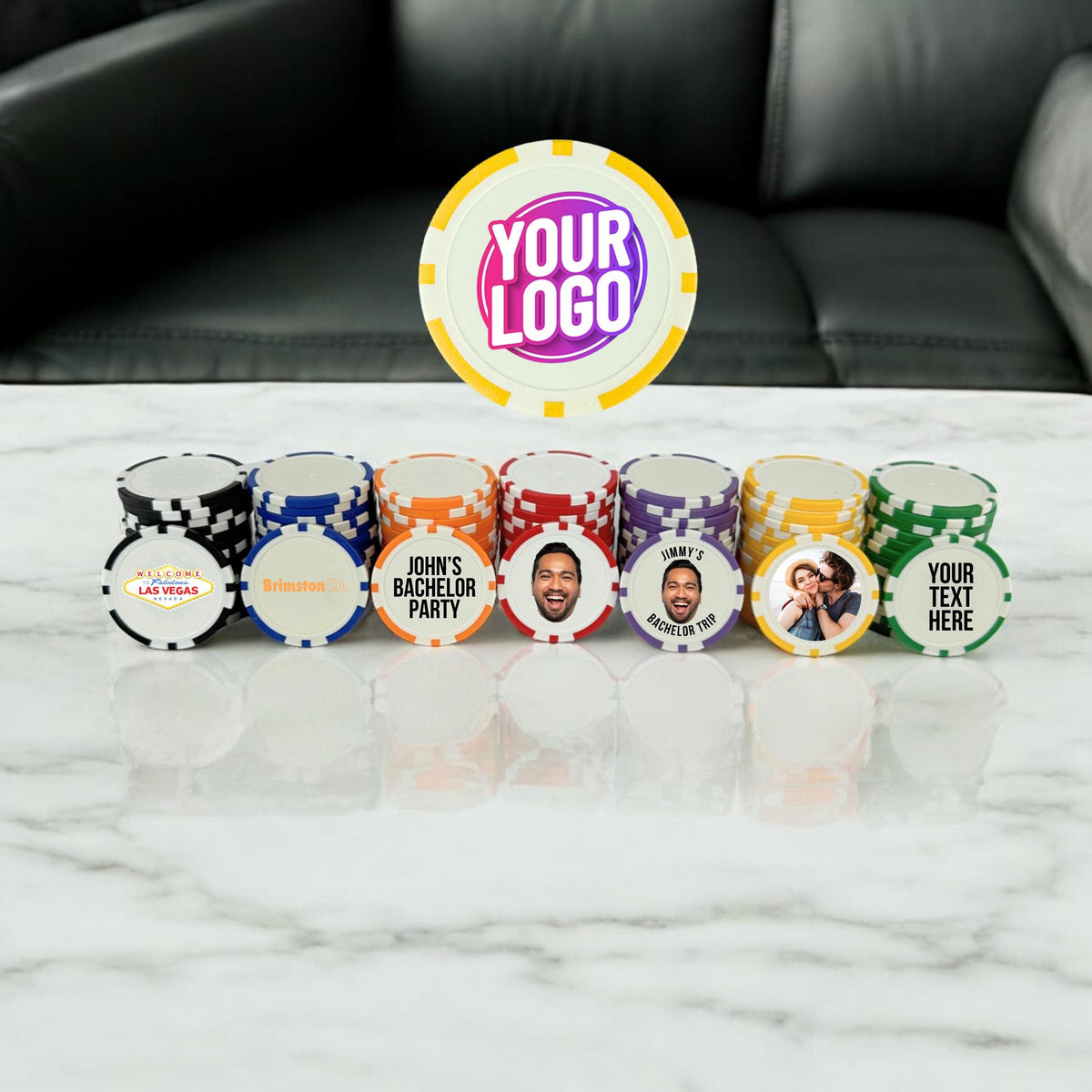 Custom Funny Photo Printed Poker Chip Golf Ball Marker Gift For Golf Lovers, Golfer LM32 897629